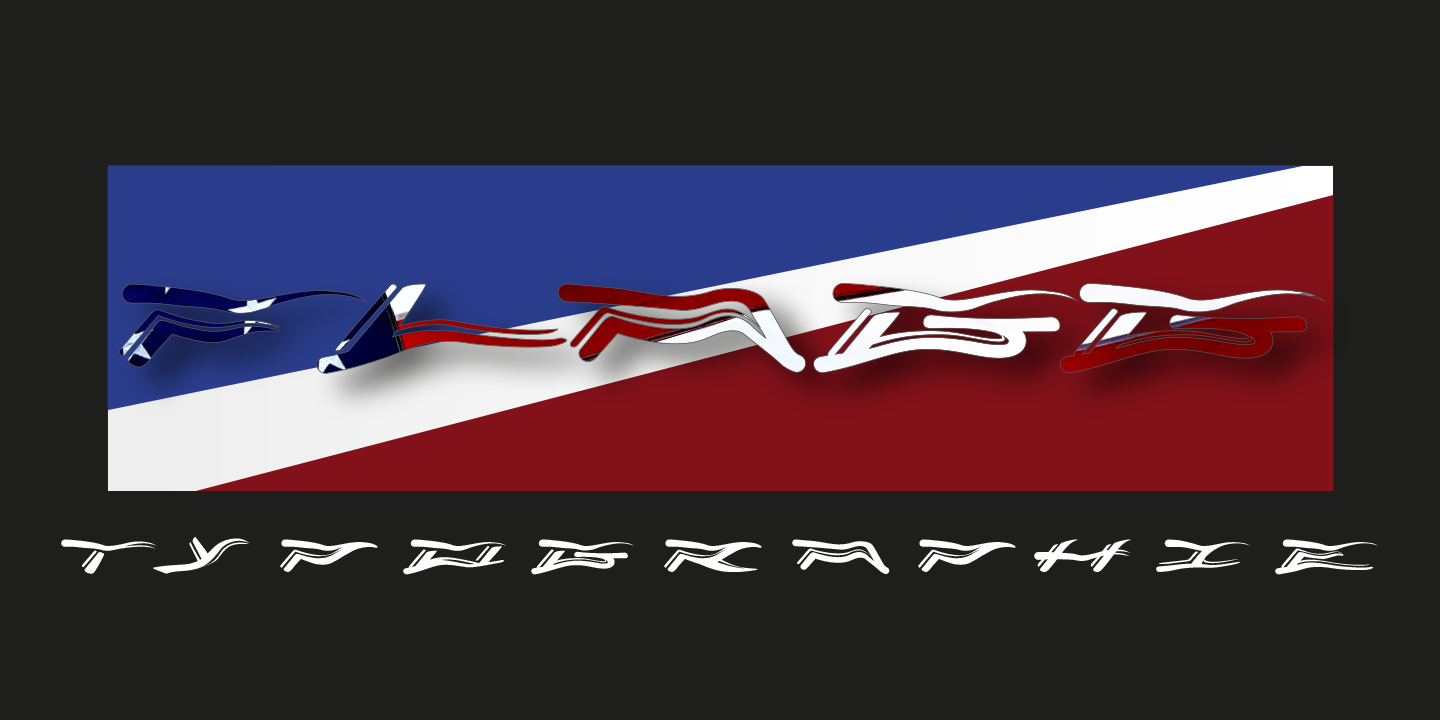 Typographie Flagg
