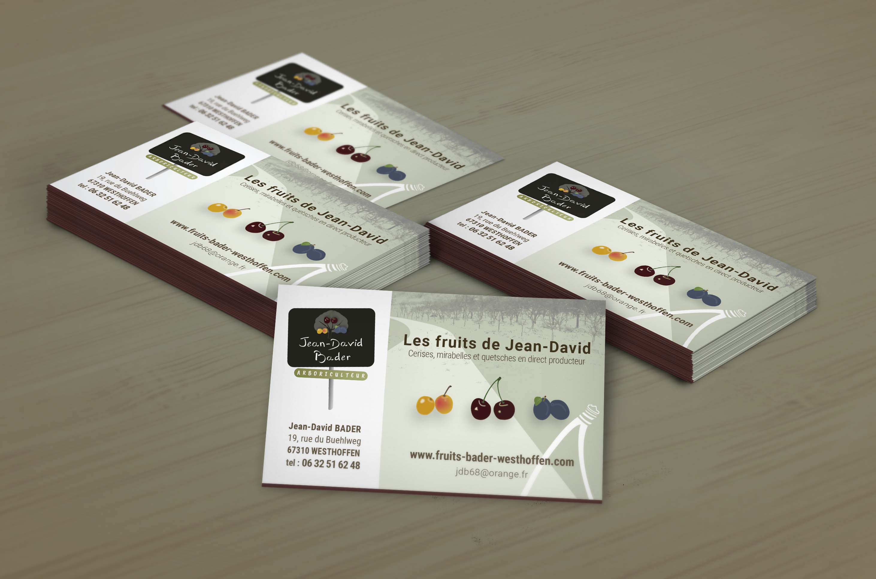 Carte de visite fruits de JeanDavid